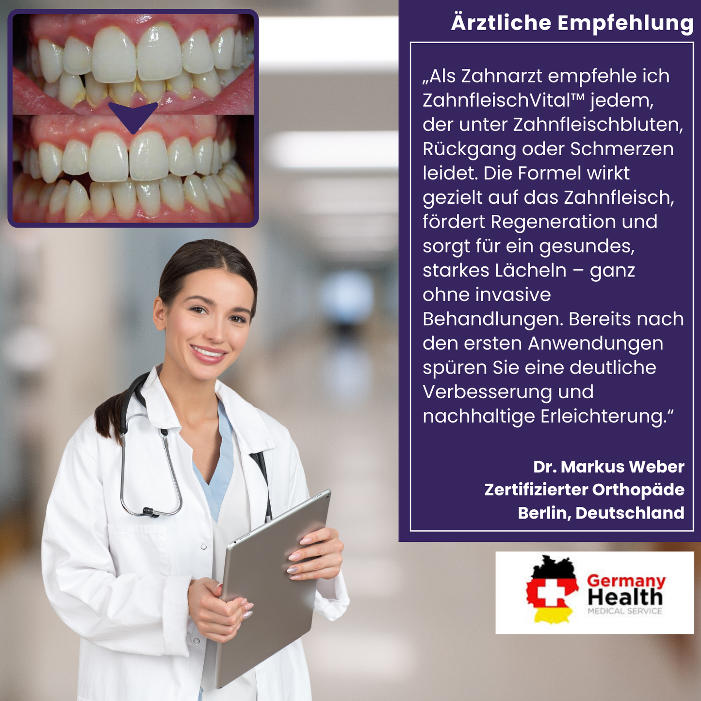 ZahnfleischVital™ | Baut zurückgehendes Zahnfleisch!