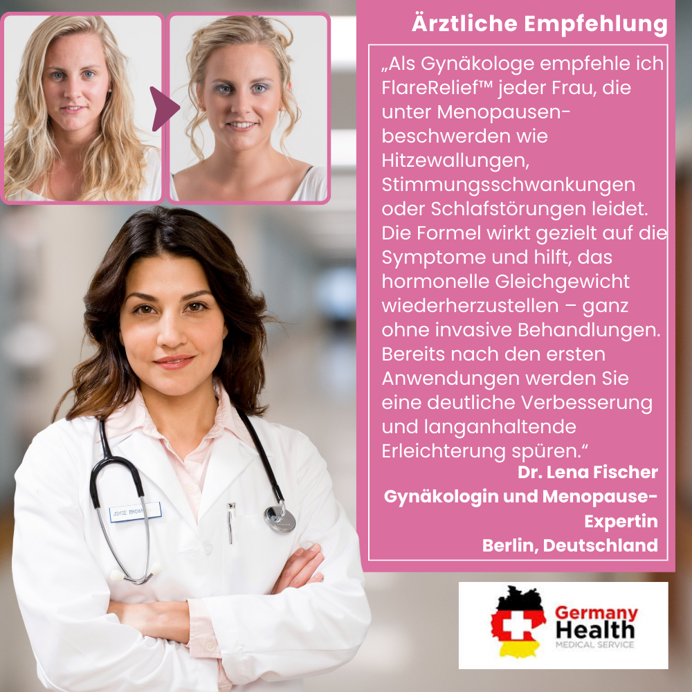 FlareRelief™ | Erhalten Sie 92% Kontrolle über Menopause!