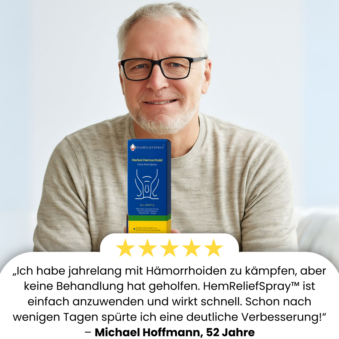 HemReliefSpray™ | 95 % Linderung von intensiven Beschwerden!