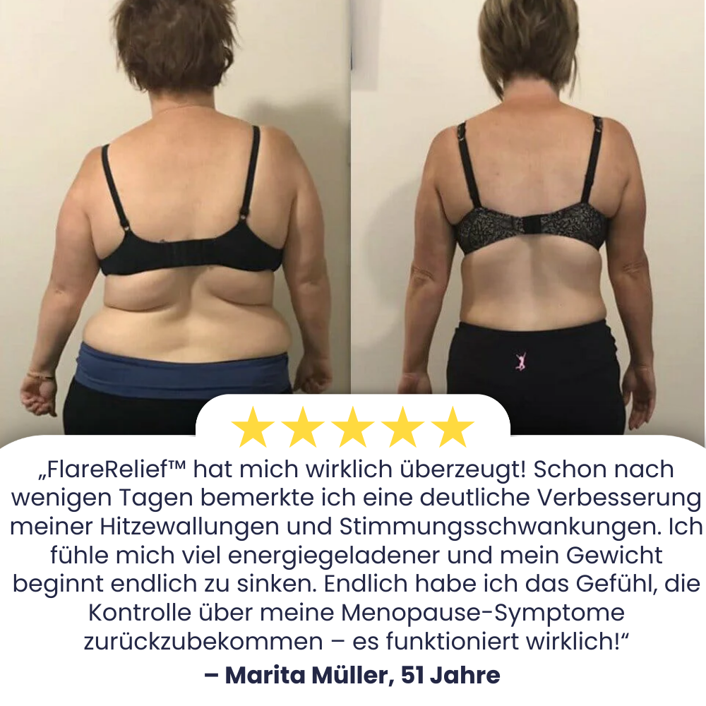 FlareRelief™ | Erhalten Sie 92% Kontrolle über Menopause!