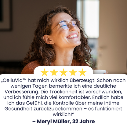 CelluVia™ | Stellt 98% der Feuchtigkeit in der Vagina