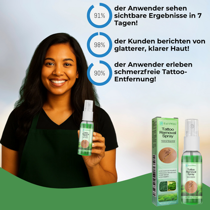 TattWeg™ Sprühflasche | 99% Tattoo Tinte entfernt!