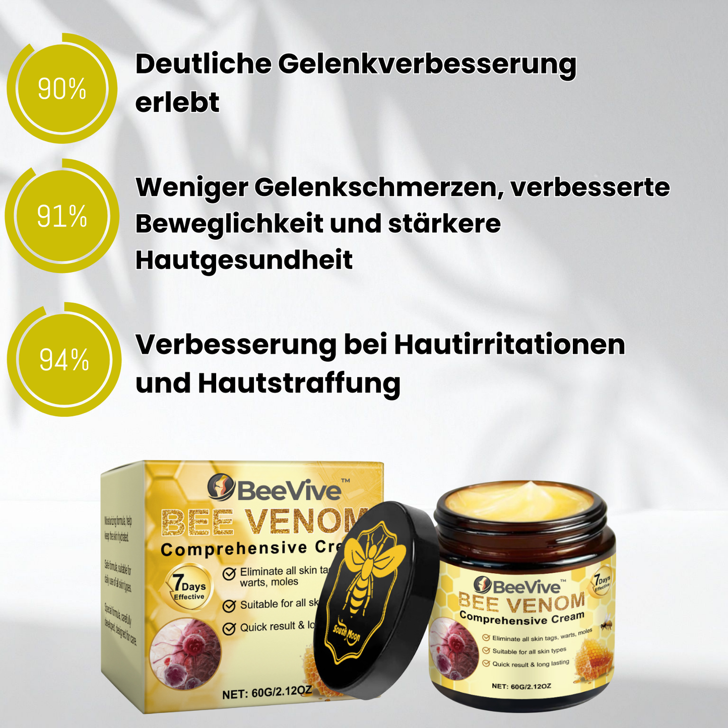 BeeVive™ Creme | Spüren Sie einen Unterschied von 97% in nur 7 Tagen!