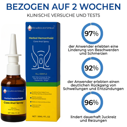 HemReliefSpray™ | 95 % Linderung von intensiven Beschwerden!