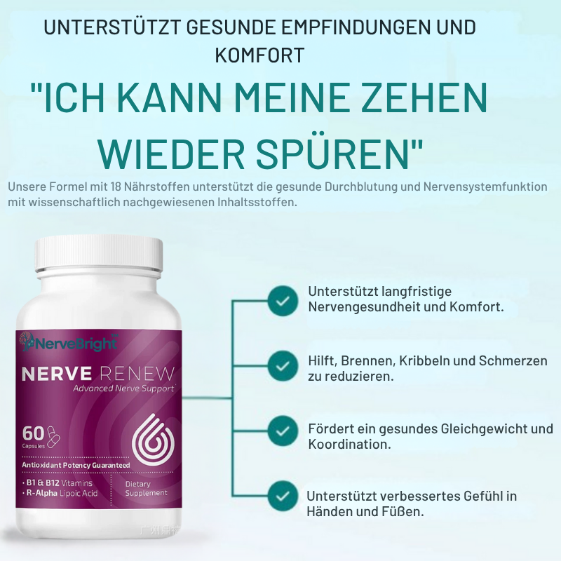 NerveBright™ | Sag Lebewohl zu brennenden, tauben Nervenschmerzen!
