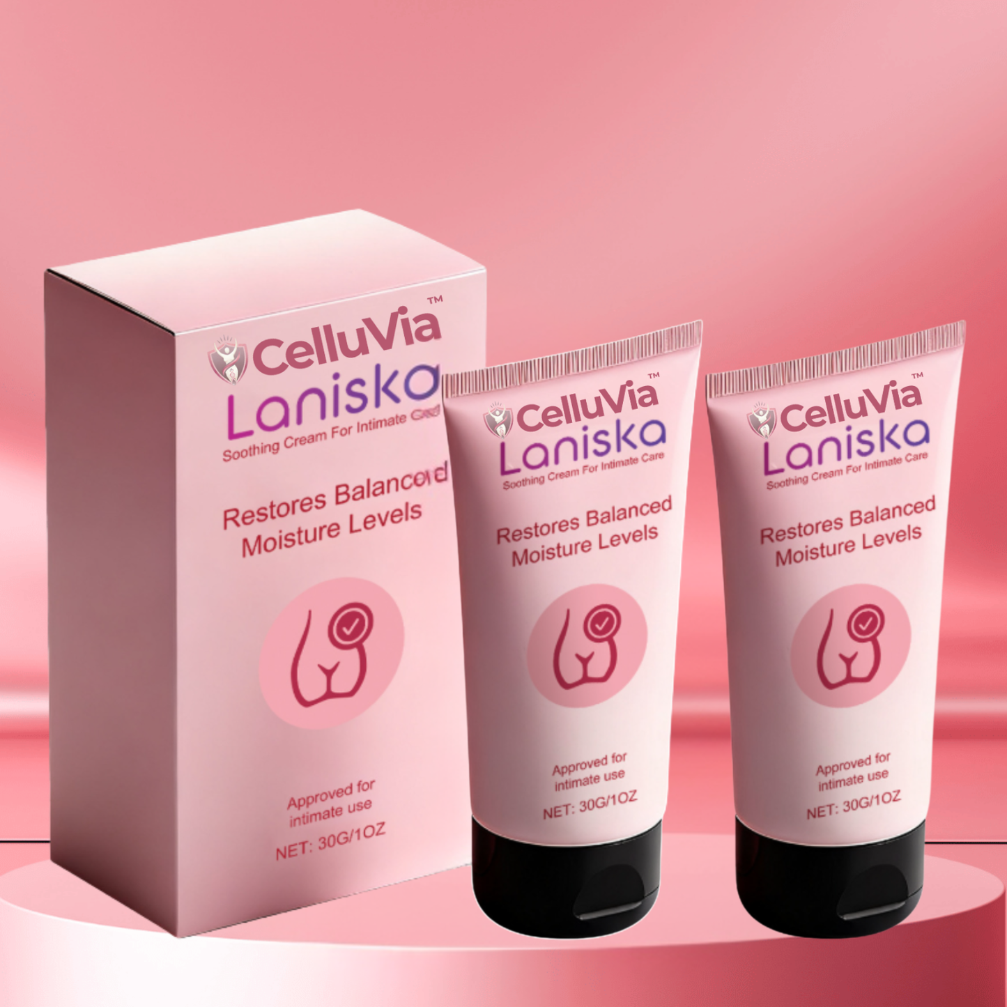 CelluVia™ | Stellt 98% der Feuchtigkeit in der Vagina